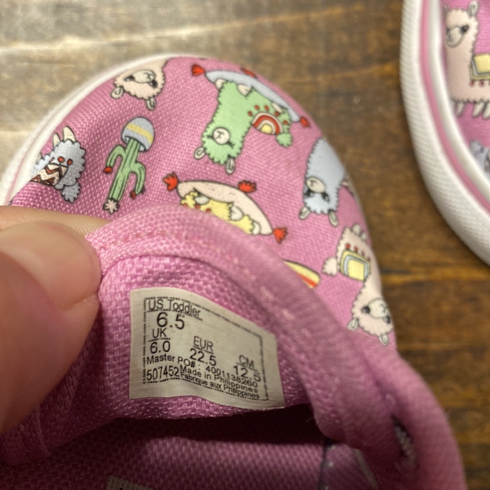 VANS Llamas Authentic Elastic Lace Toddler Shoes - Lilac - Picture 5 of 5